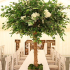 1m Yapay Çiçek Ağacı, Düğün İçin ODM Sahte Beyaz Kiraz Çiçeği Ağacı
