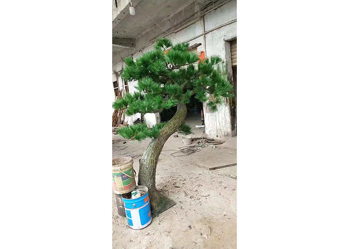 Doğrudan Dekore edilmiş 1m Sahte Çam Ağaçları Yeşil Renk